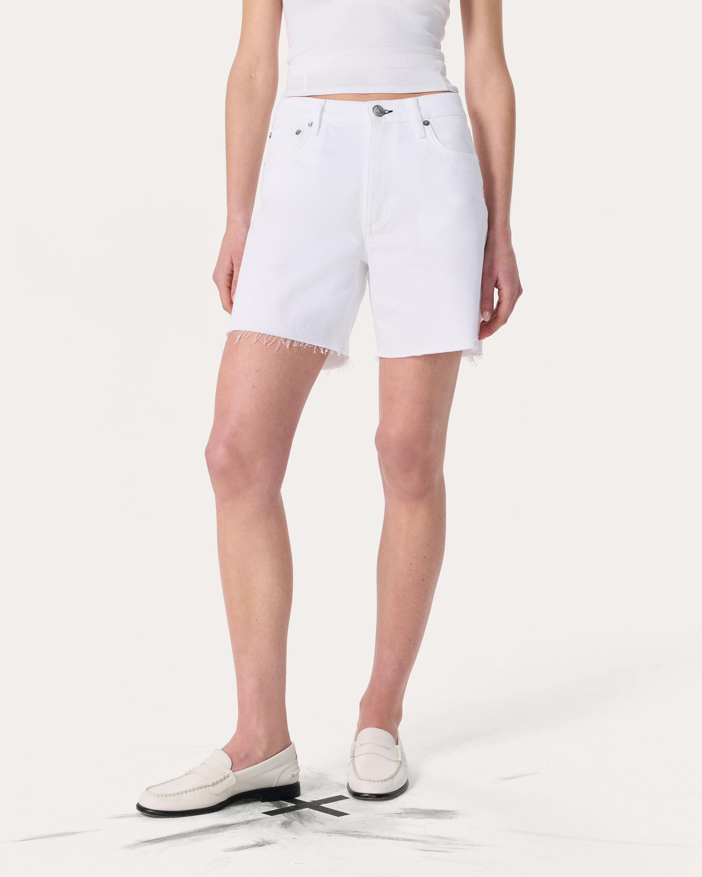 Kaia Denim Shorts
Lightweight Rigid in White - 3