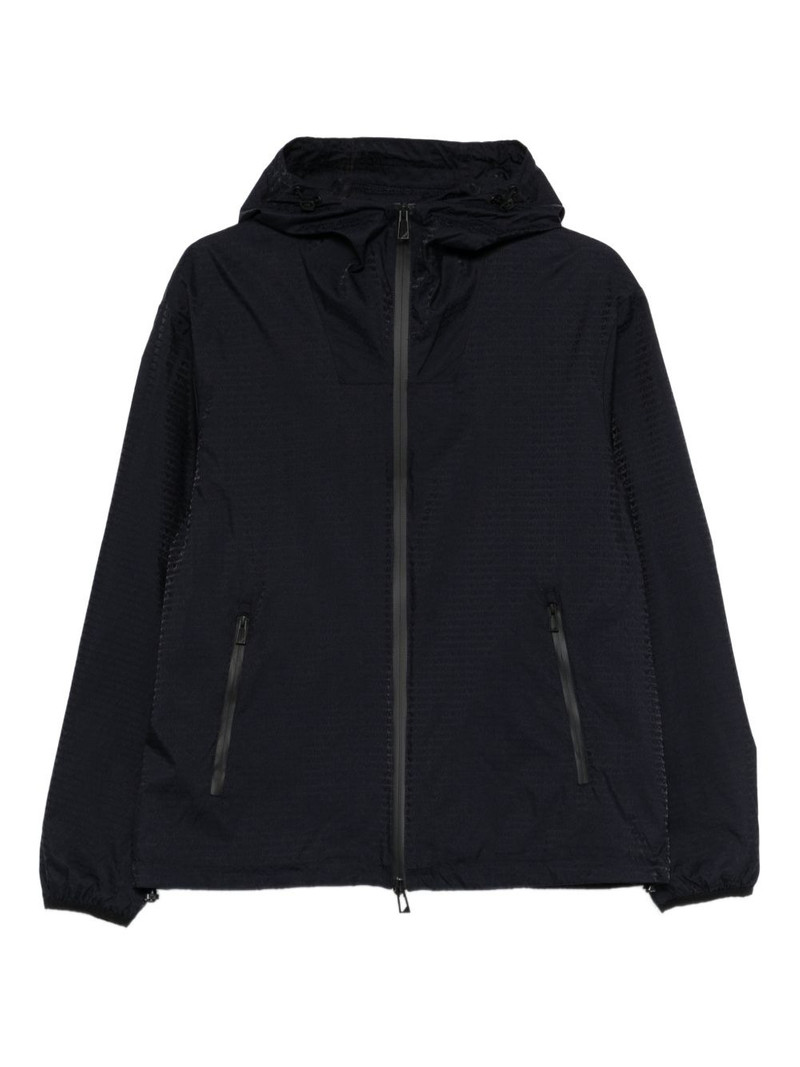 EMPORIO ARMANI zip-up hooded jacket outlook
