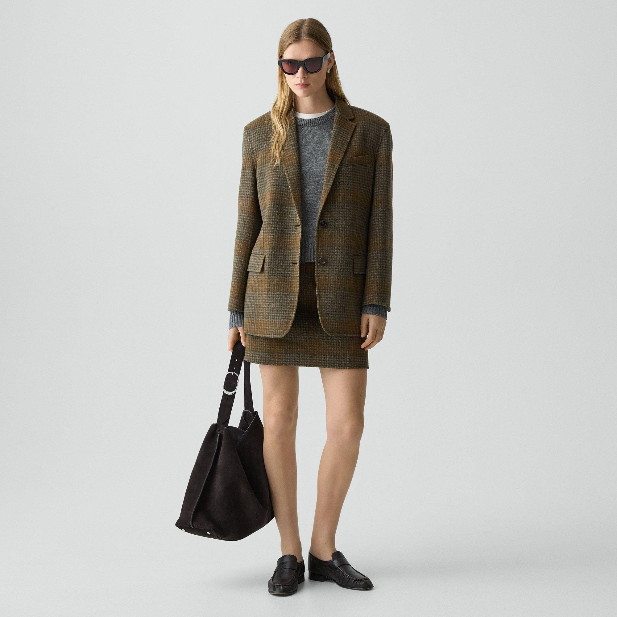 Oversized Blazer in Double-Face Wool-Cashmere - 6