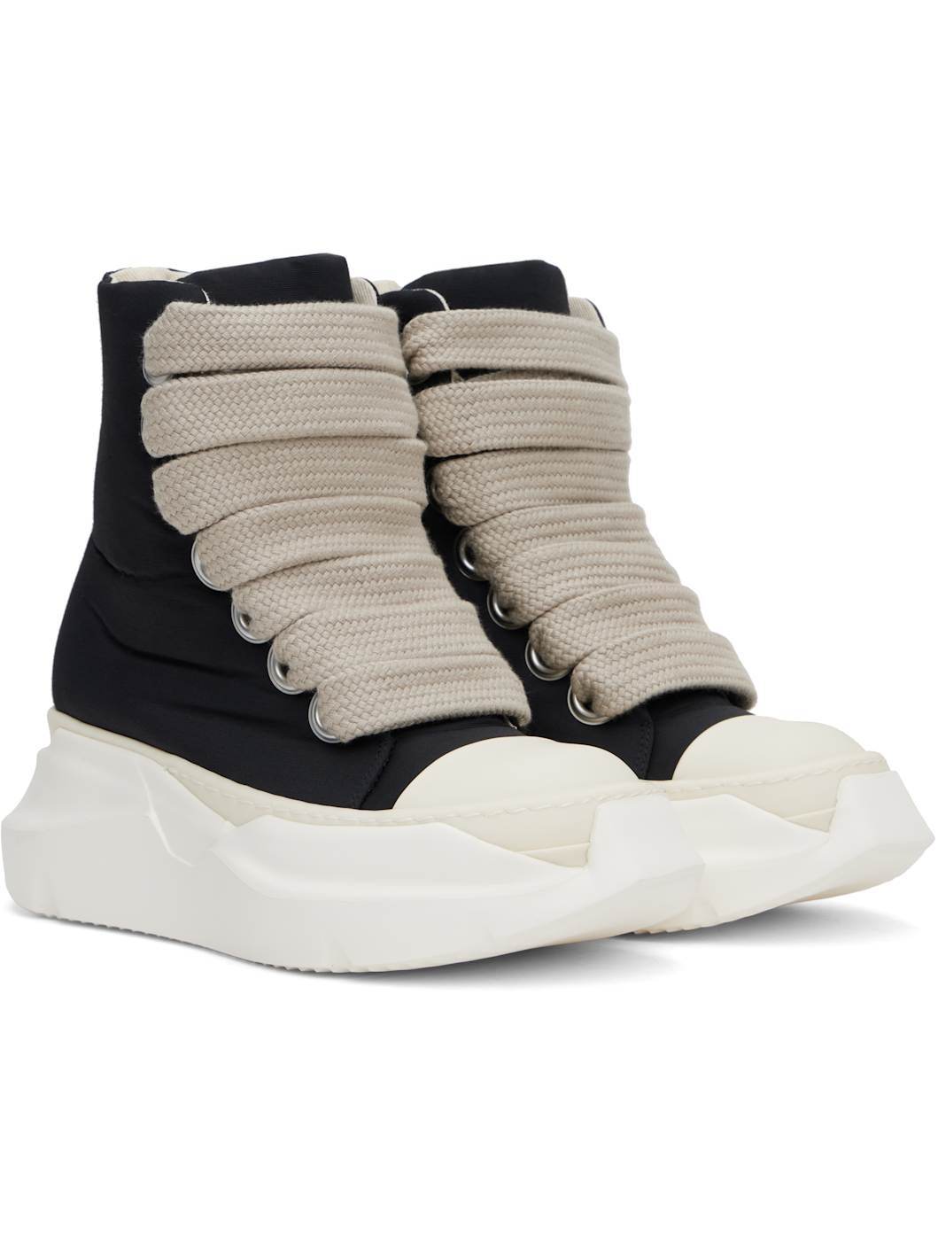 Black Porterville Jumbo Laced Abstract Sneakers - 4