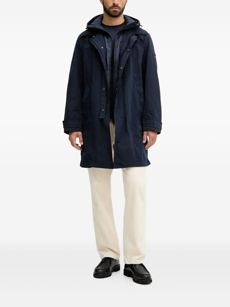 BOSS hooded layered coat outlook