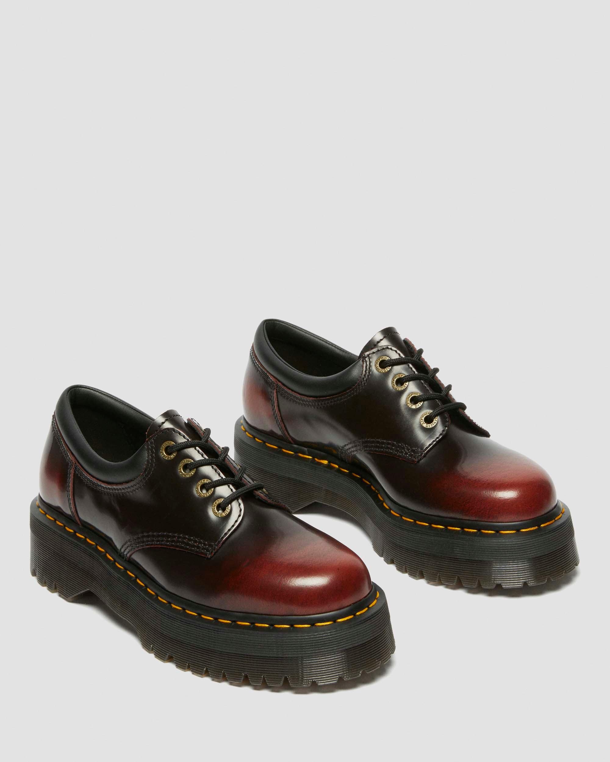 8053 Arcadia Leather Quad Platform Shoes - 8