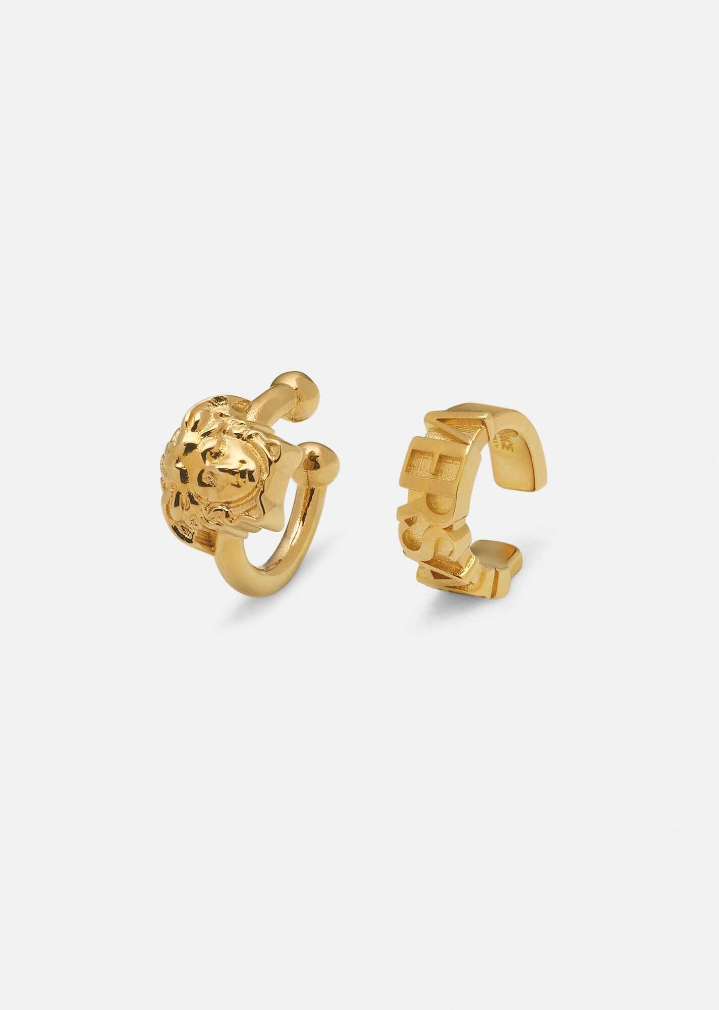 Medusa and Logo Ear Cuffs - 1