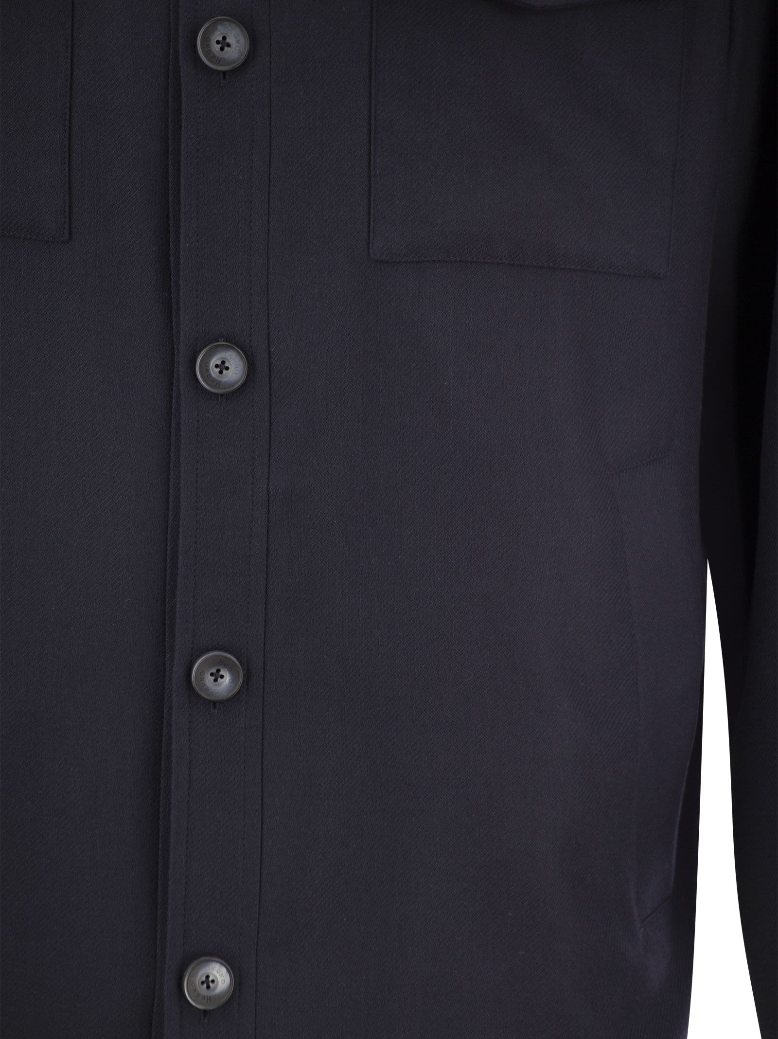 Herno Men Rain Cotton Cashmere Shirt - 4