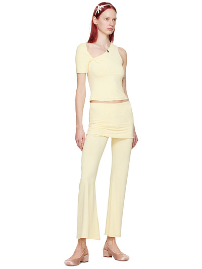 SANDY LIANG Yellow Sound Trousers outlook
