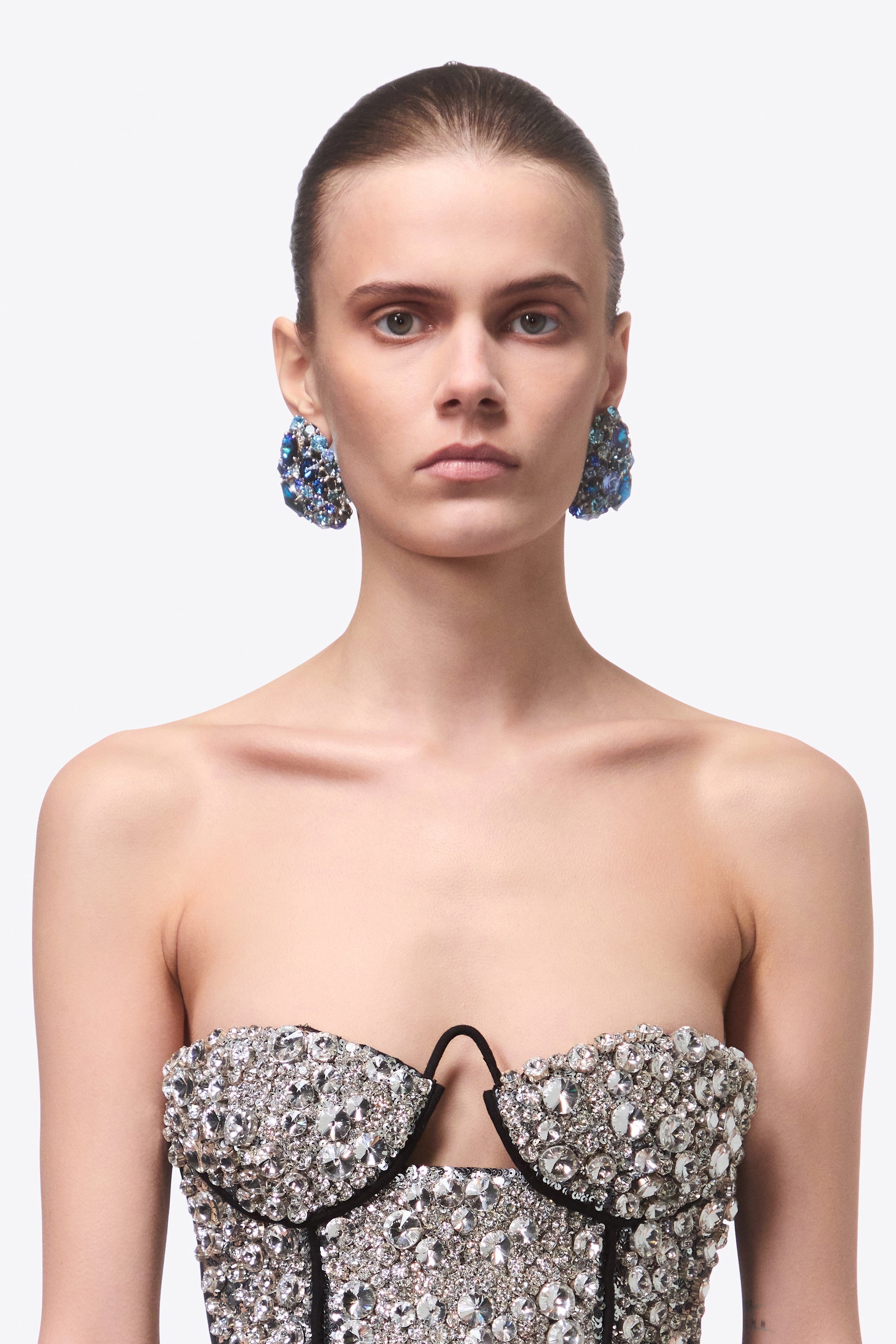 CRYSTAL CLUSTER EARRINGS - 2