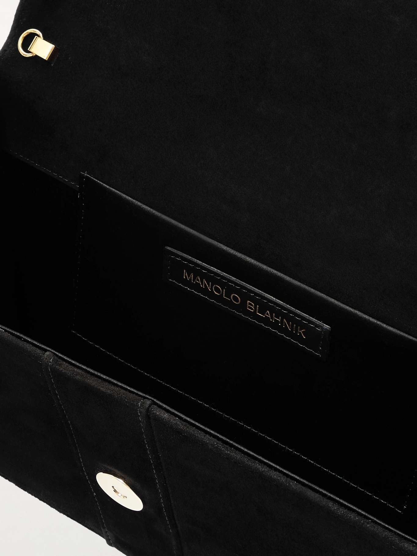 Capri embellished suede clutch Black - 5