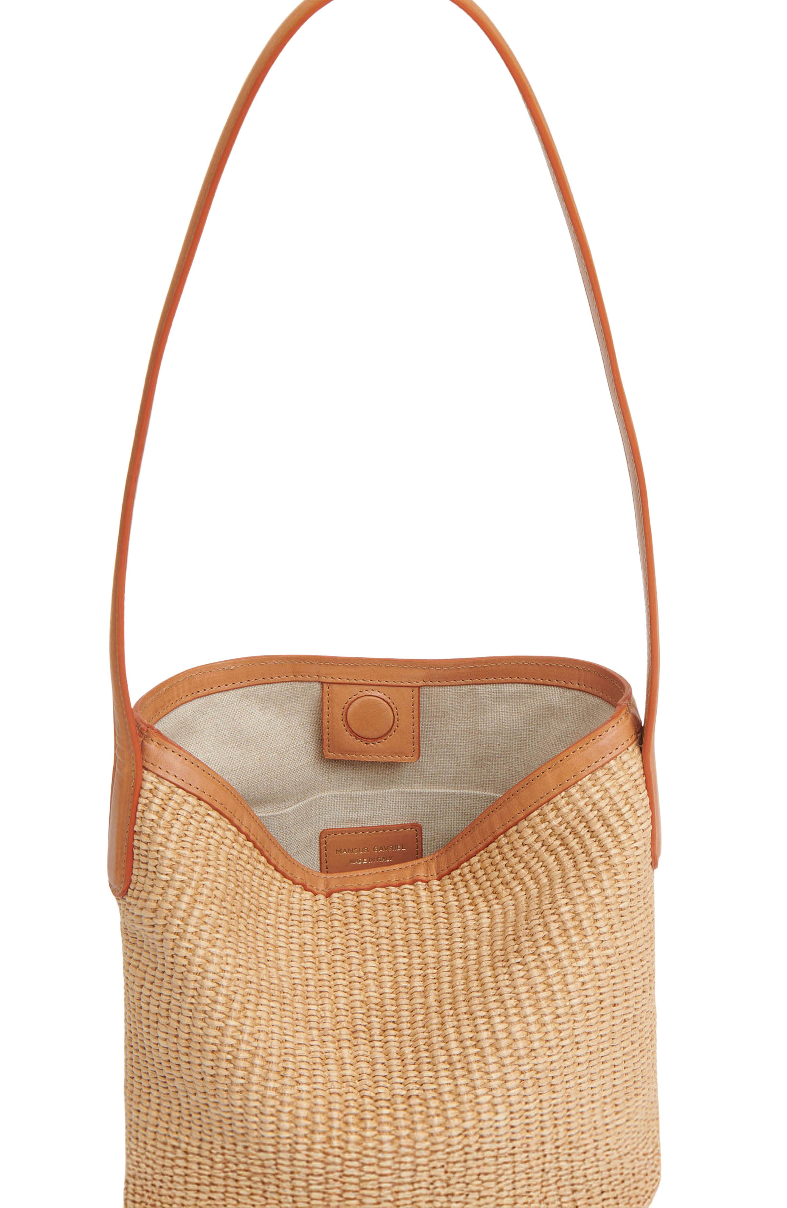 Mansur Gavriel Mini Everyday Raffia Cabas Hobo Bag in Natural at Nordstrom - 5