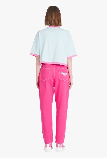 Balmain x Barbie - Boyfriend cut pink jeans - 3