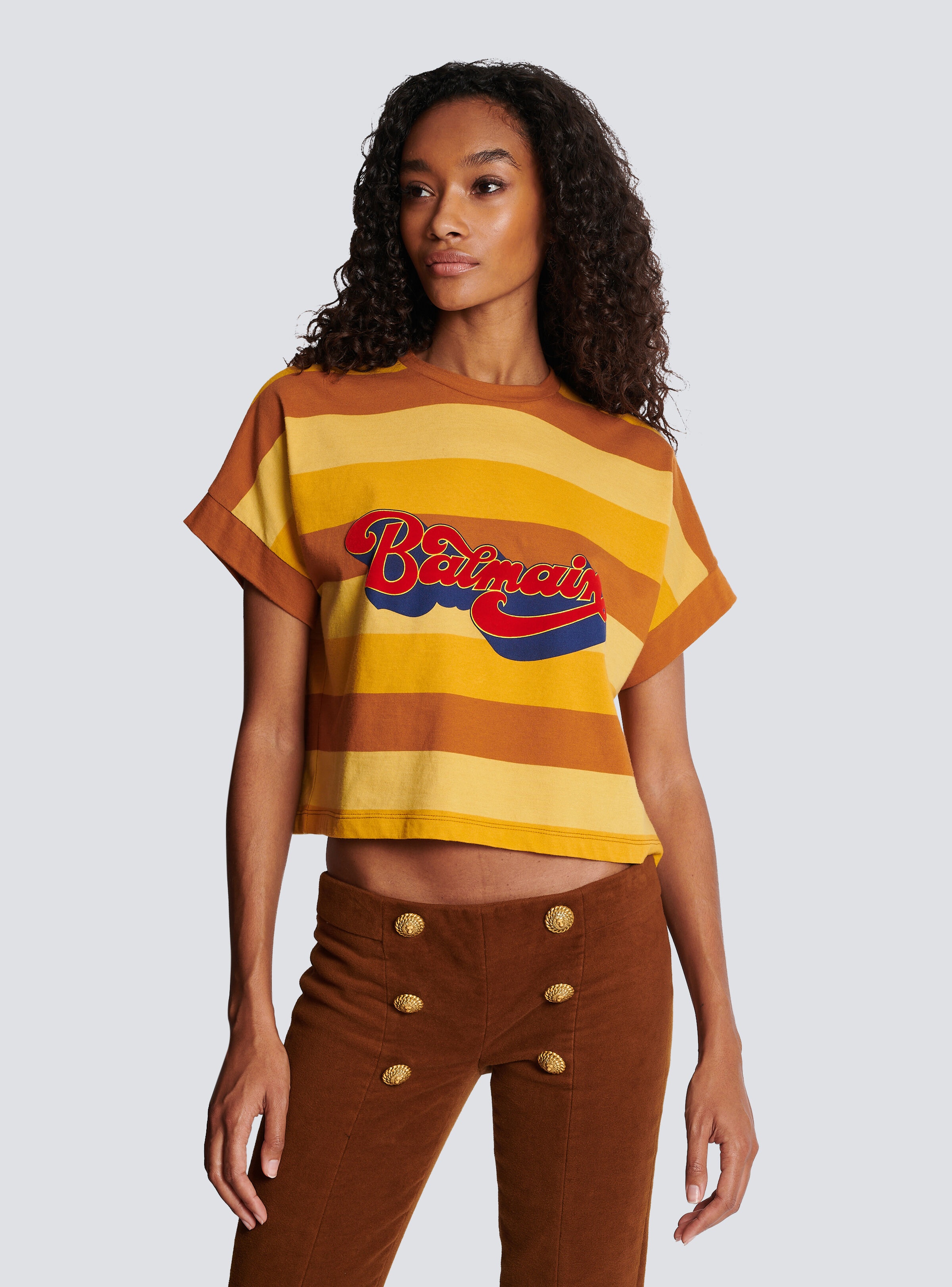 Cropped Balmain '70s T-shirt - 6