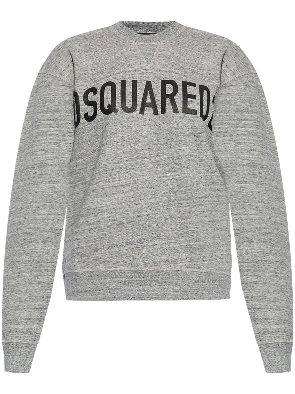 logo-print cotton sweatshirt - 1