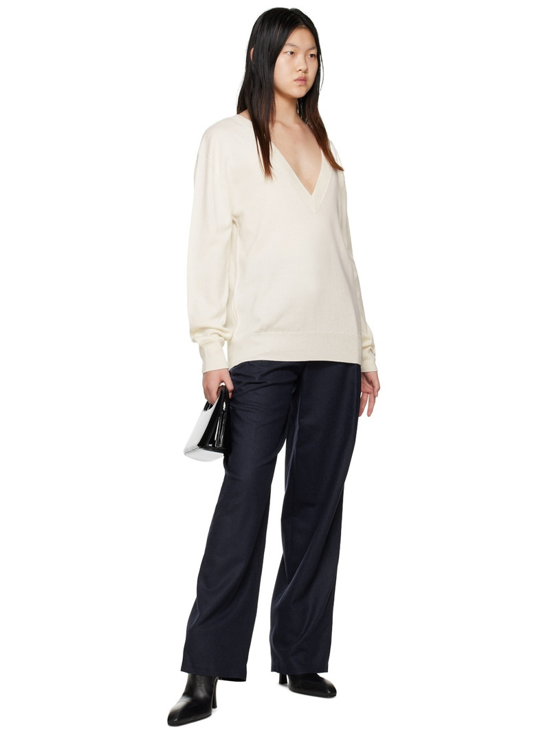 We11done Navy Wide-Leg Trousers outlook