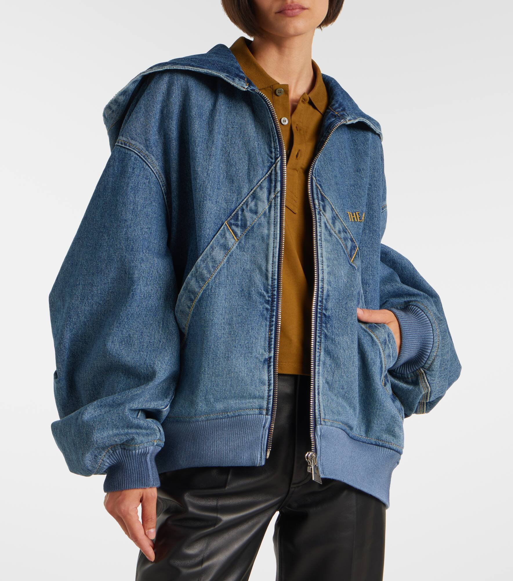 Denim blouson - 6