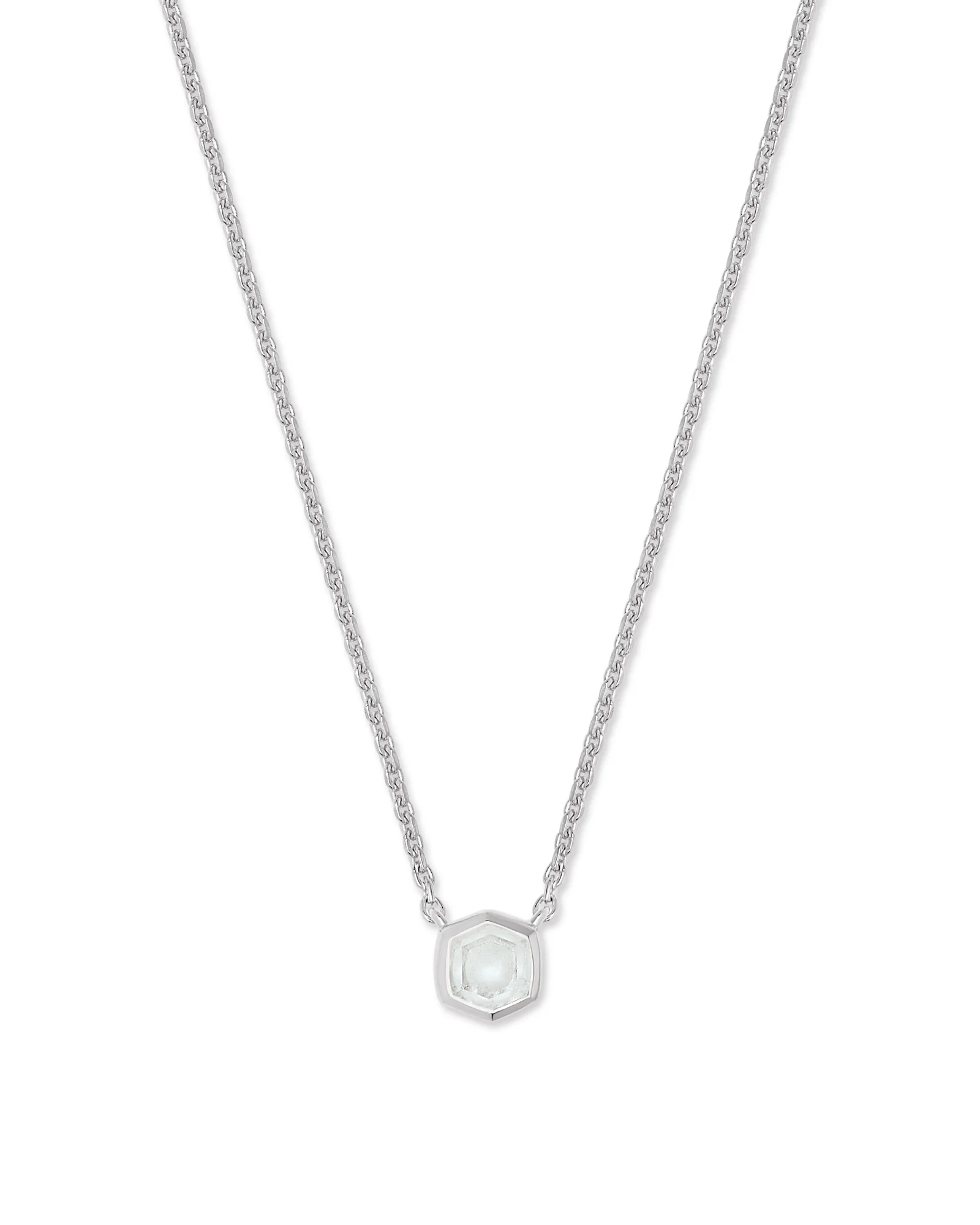 Davie 18k Gold Vermeil April Pendant Necklace - 1