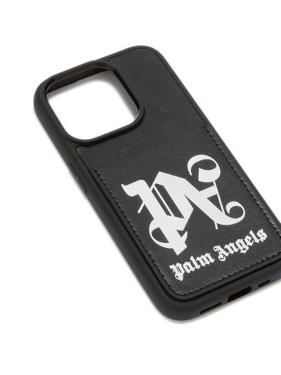 Palm Angels monogram iPhone 14 Pro case outlook