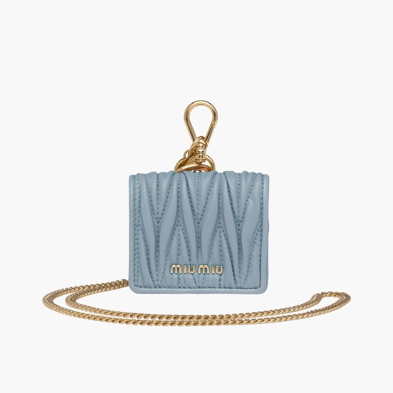 Miu Miu Matelassé nappa leather AirPods Pro case outlook