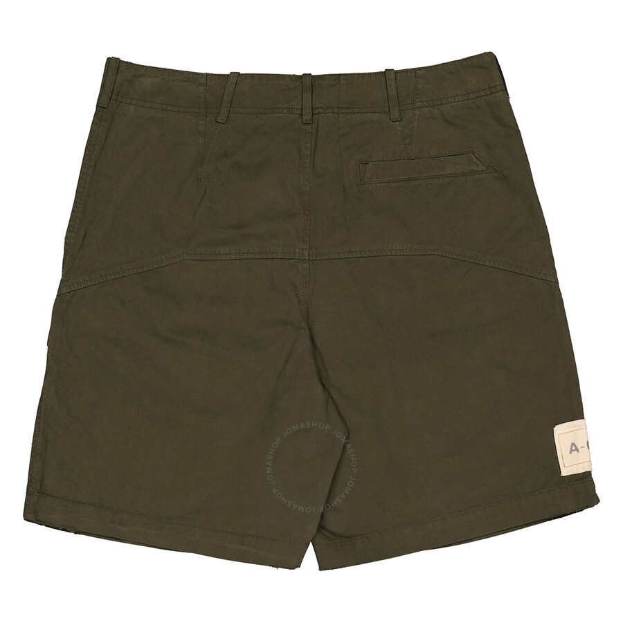 A Cold Wall Ando Cotton Cargo Shorts In Dark Olive - 7