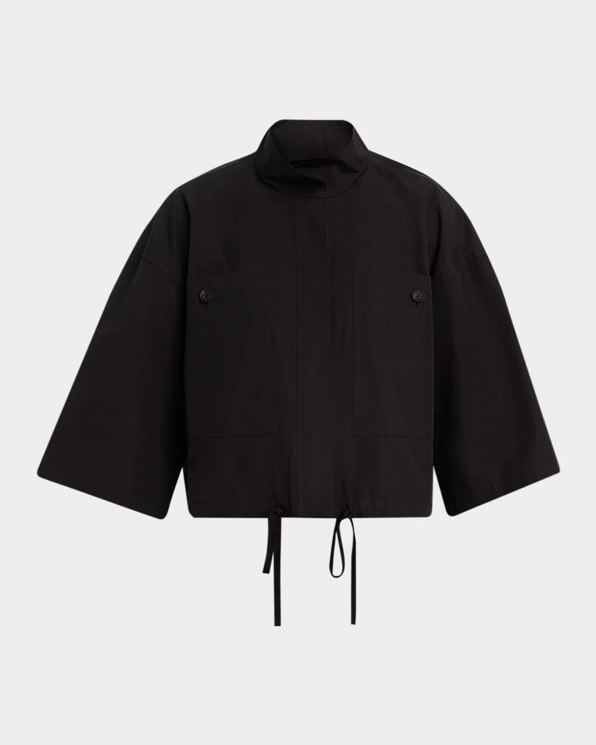 Boxy Cropped Cotton Jacket - 1