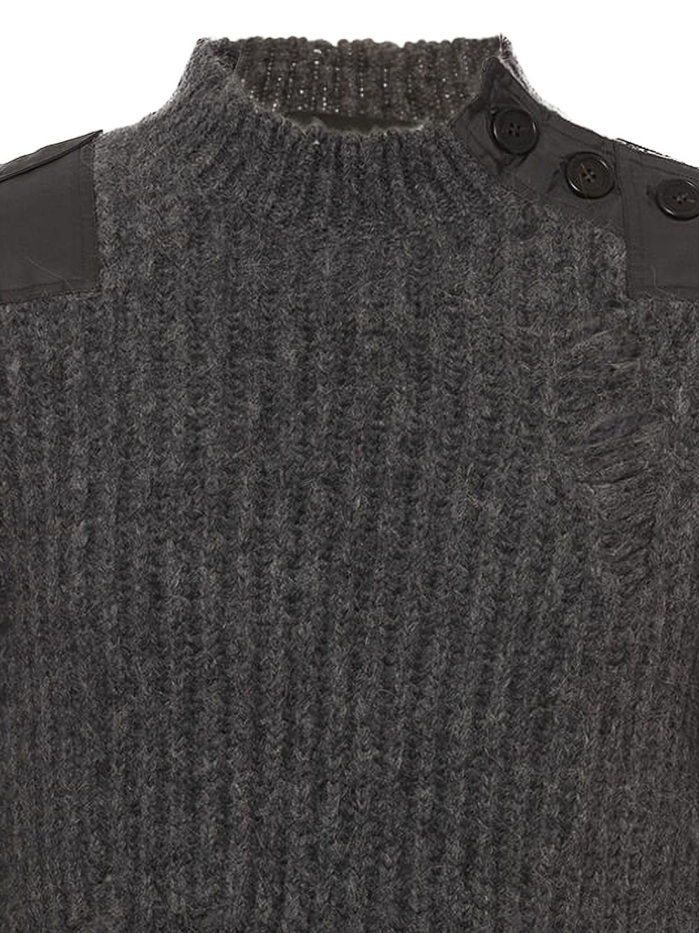 ribbed distressed sweater - 2