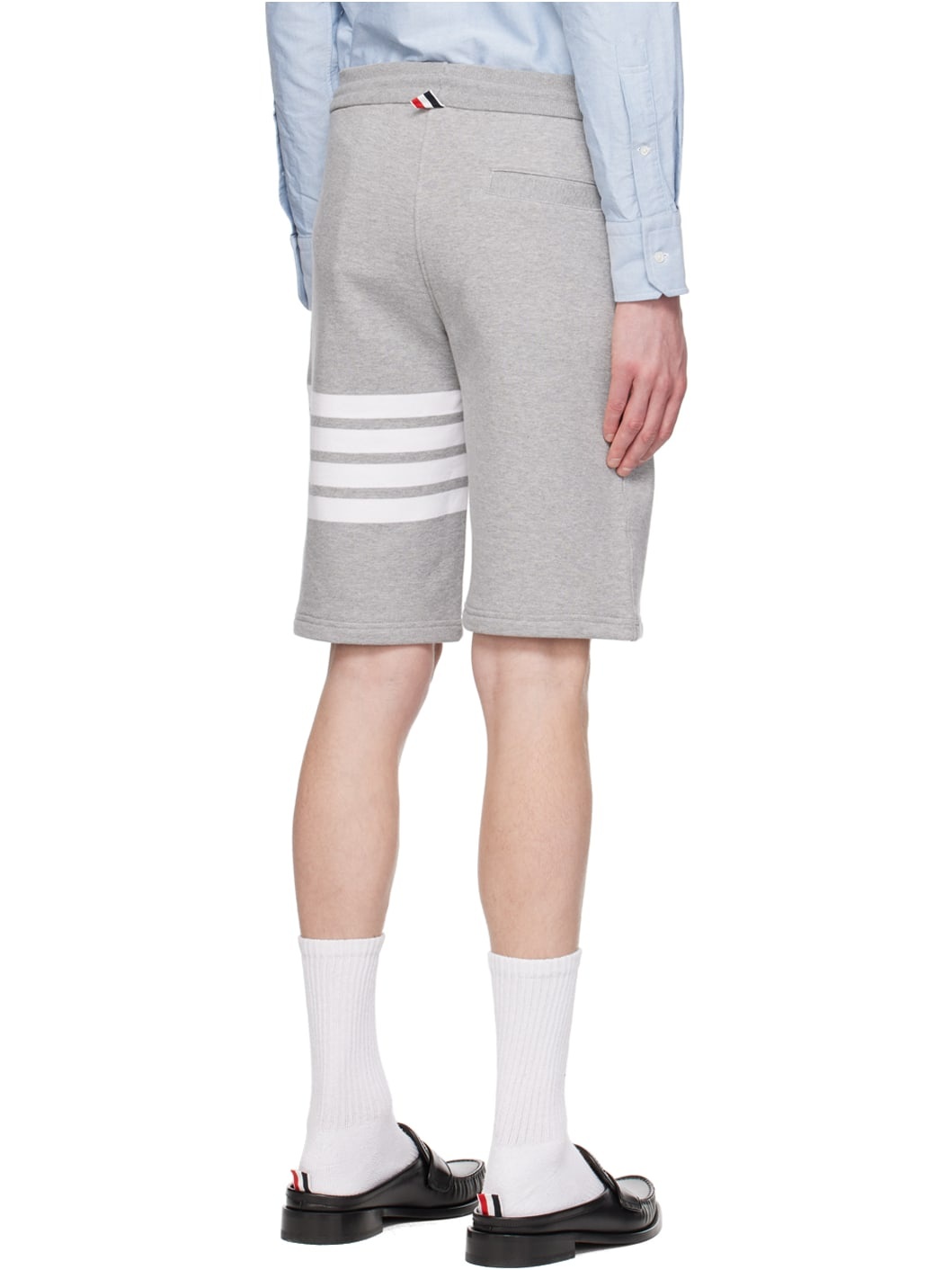 Gray 4-Bar Shorts - 3