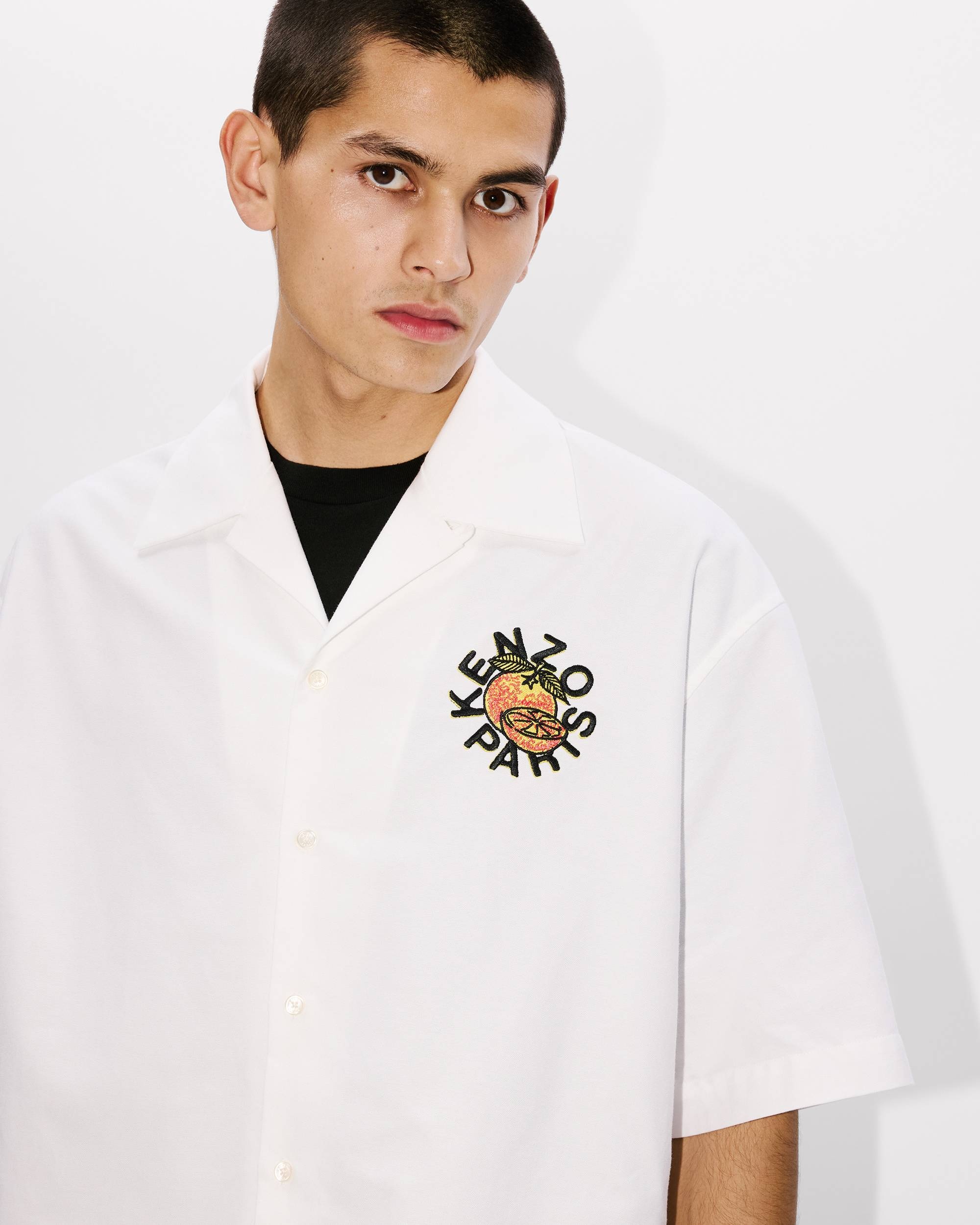 'KENZO Orange' hawaiian shirt - 3