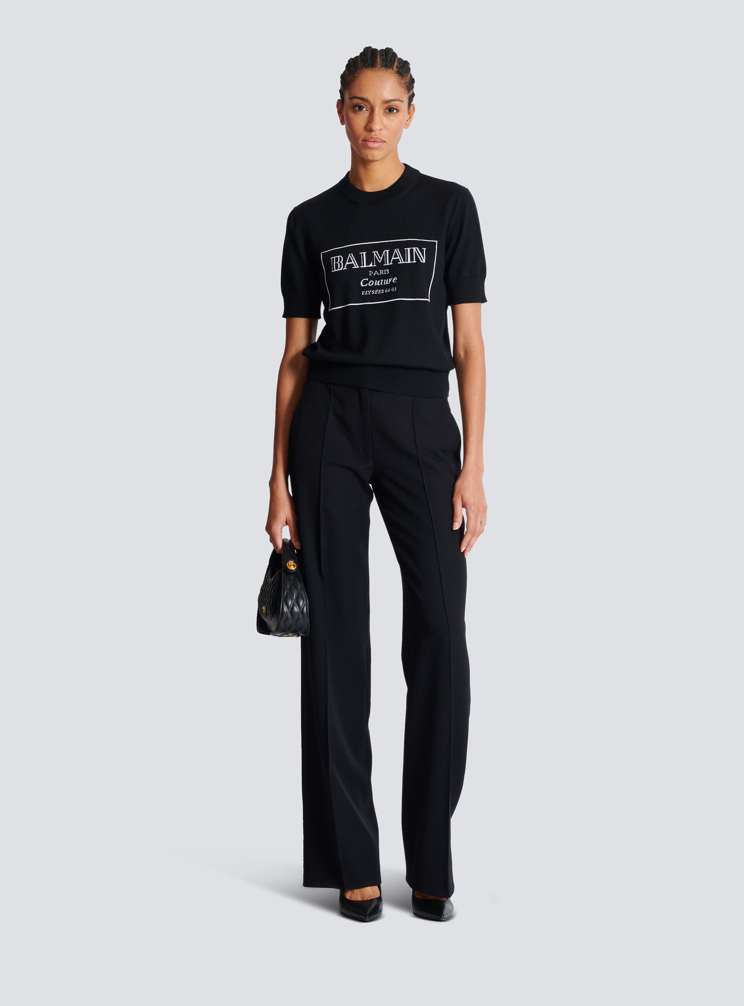 Balmain Couture two-tone knit top - 2