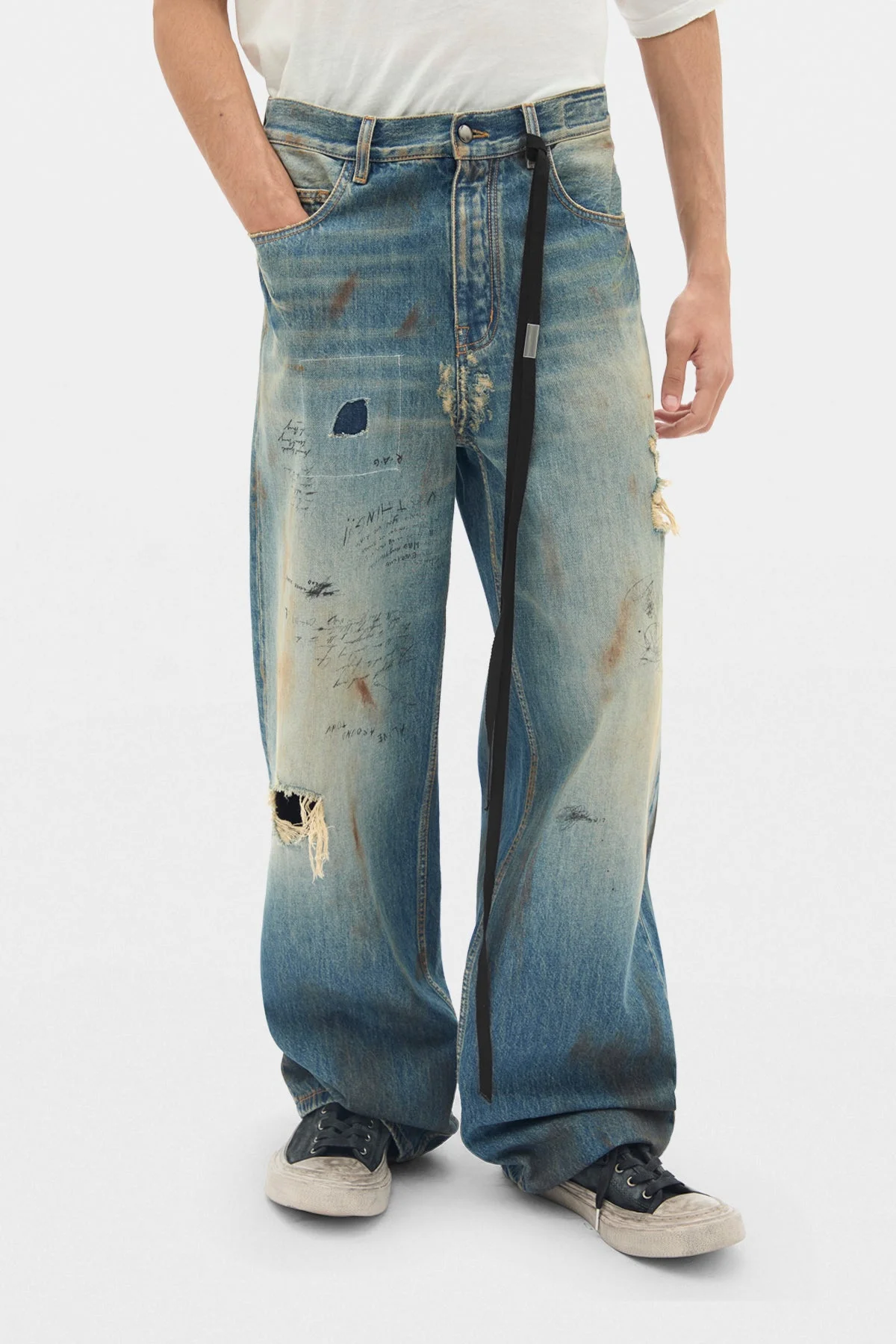 Evan 5 Pockets Straight Leg Loose Trousers - 1