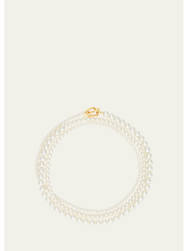 Louise Pearly Strand Necklace 1