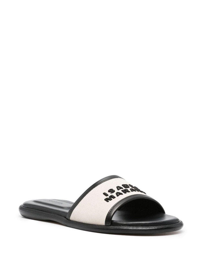 Isabel Marant Vikee embroidered-logo sandas outlook