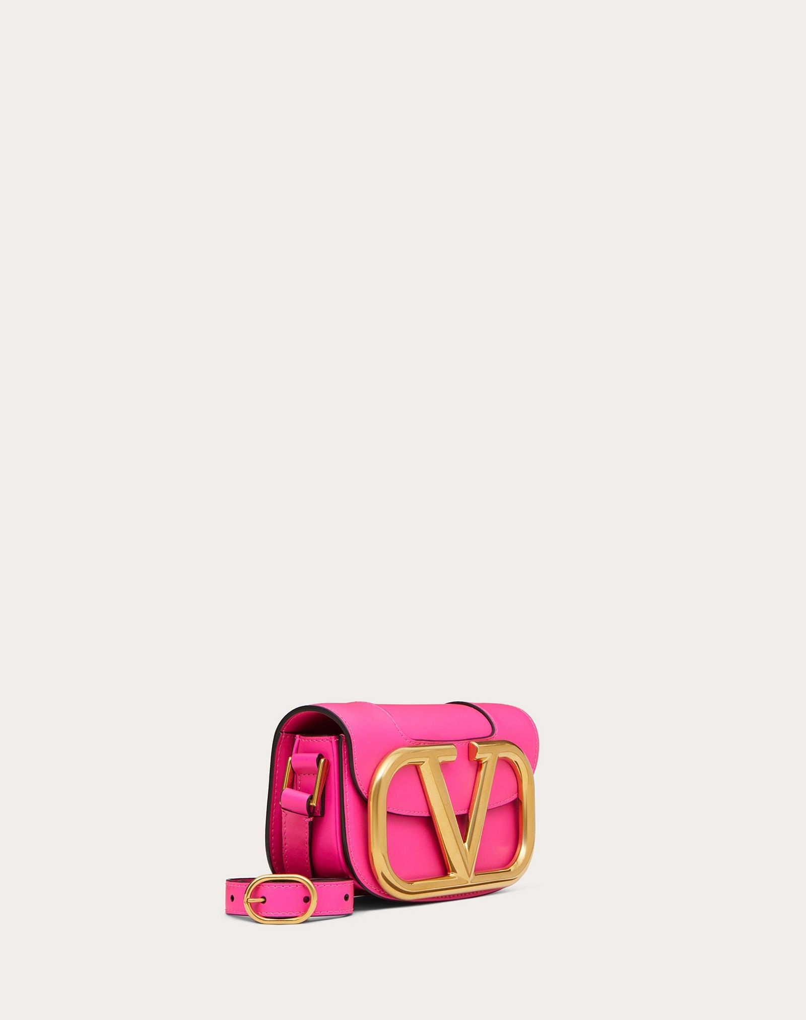 Small Supervee Neon Calfskin Crossbody Bag - 2