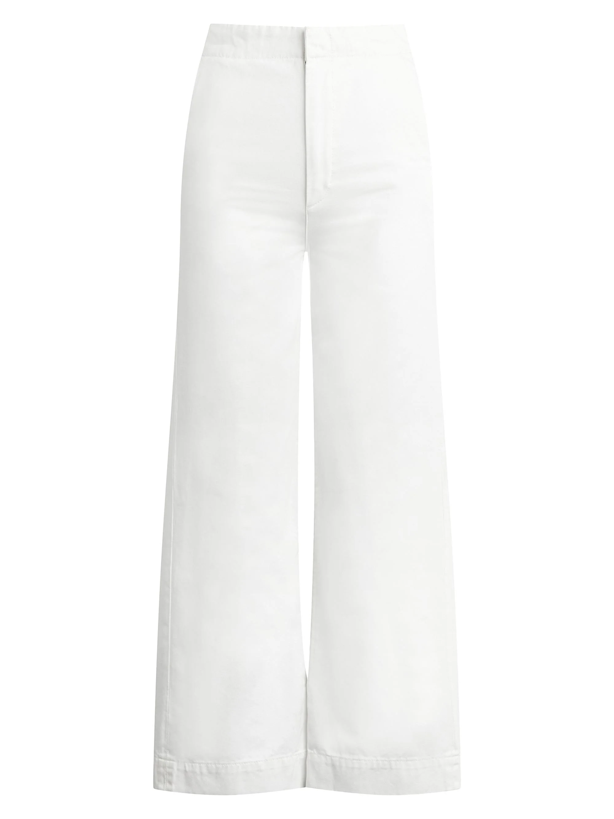Women's The Clean Denim Ankle-Length Trousers - White - 1