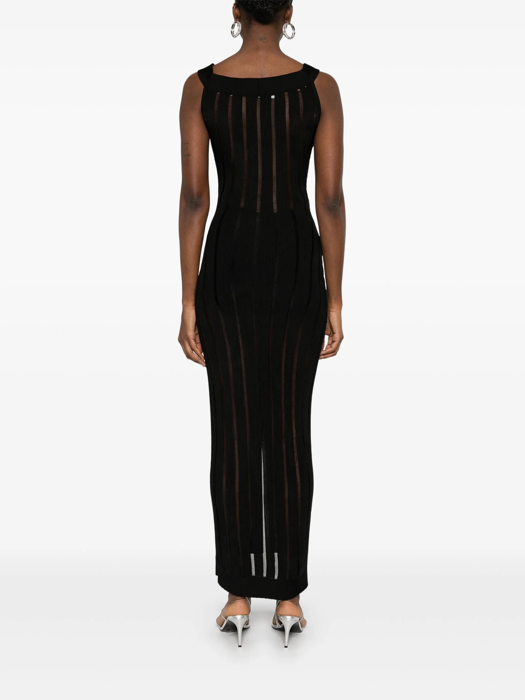 ribbed-knit maxi dress - 4