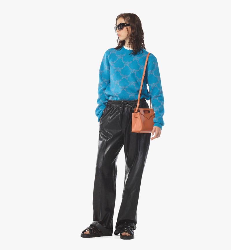 MCM Soft Diamond Tote in Embossed Leather outlook
