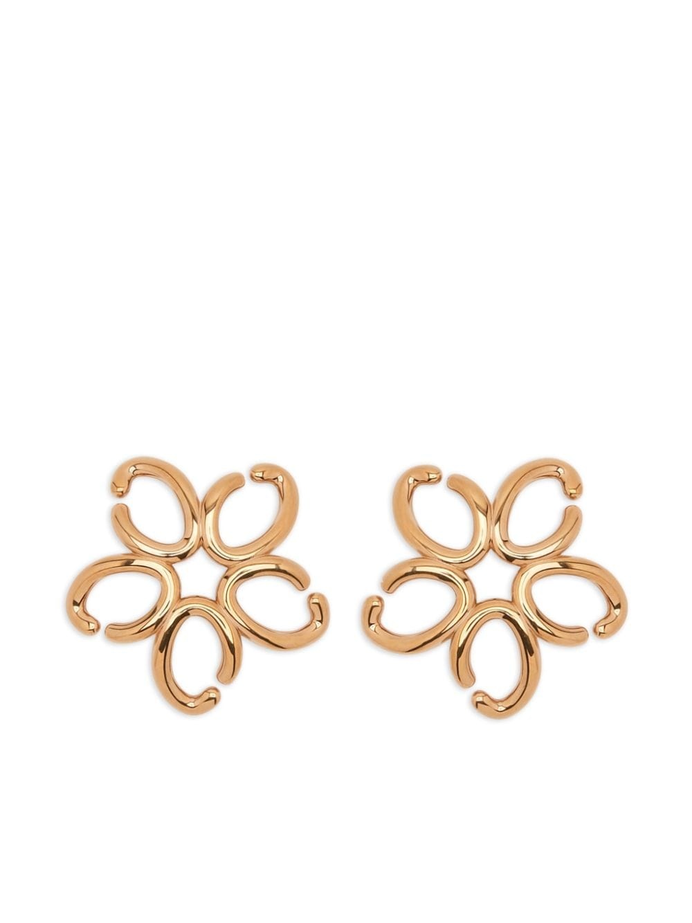 small O flower earrings - 1