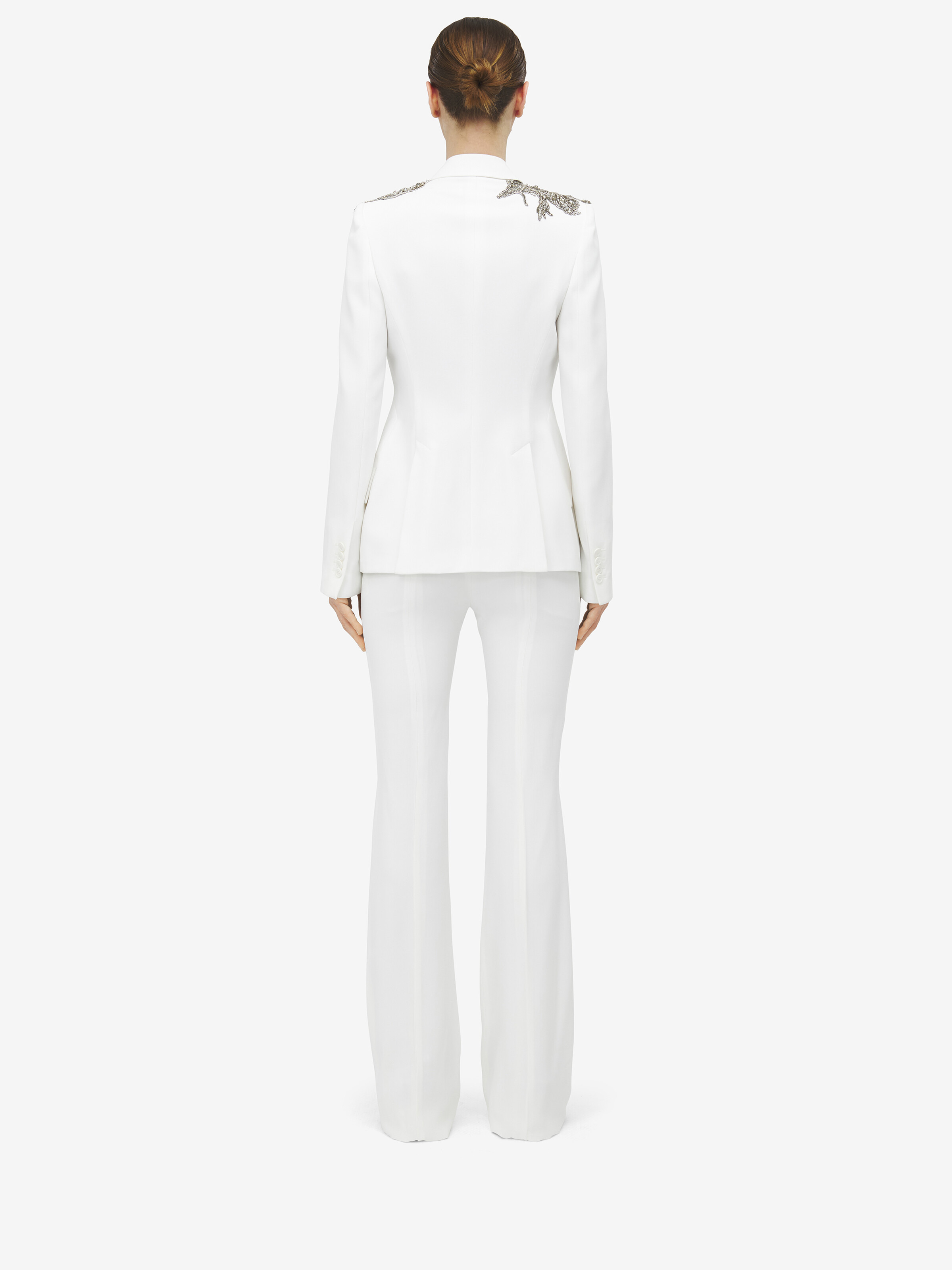 Silver Tattoo Peak Shoulder Jacket - 5