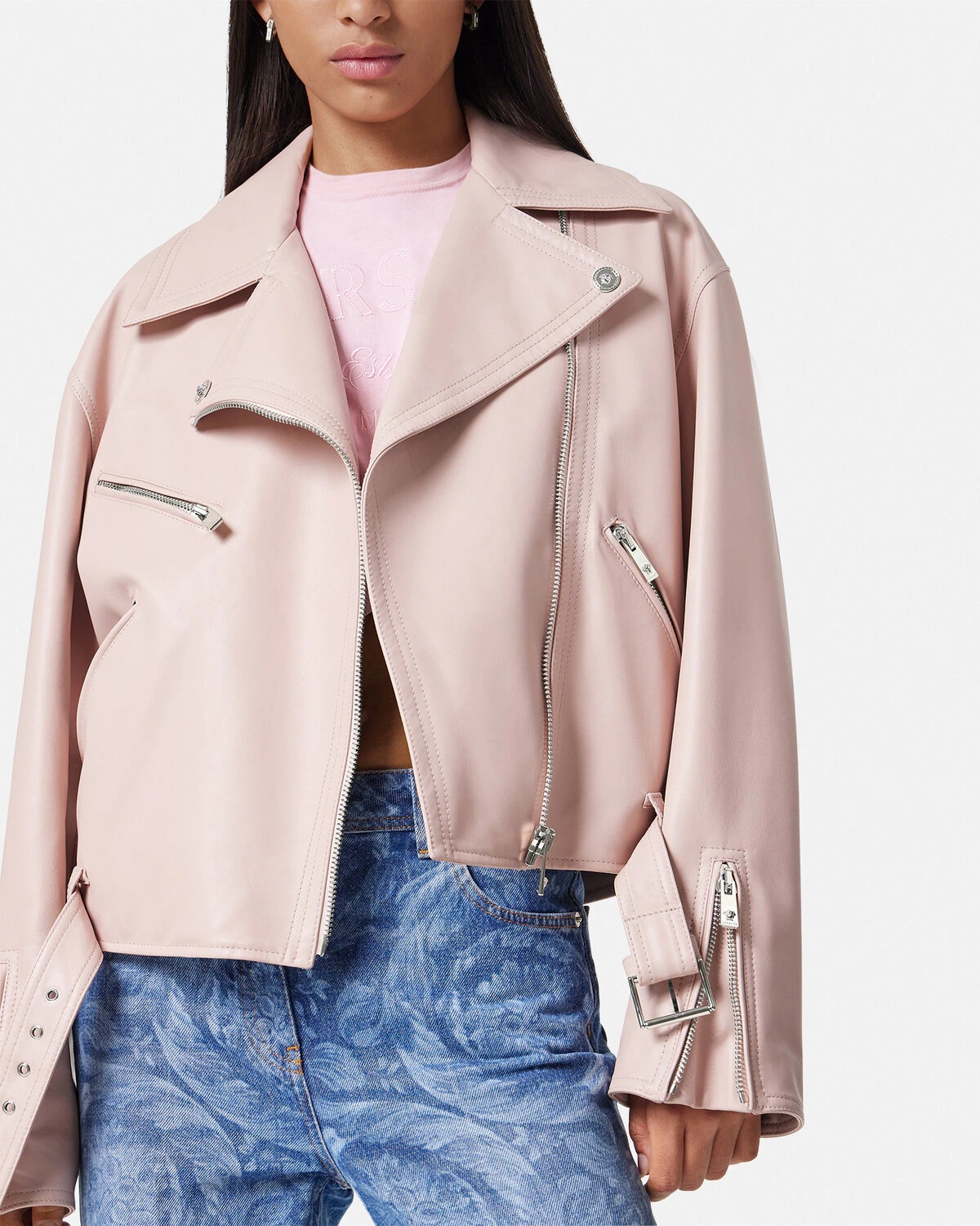 Leather Biker Jacket - 3