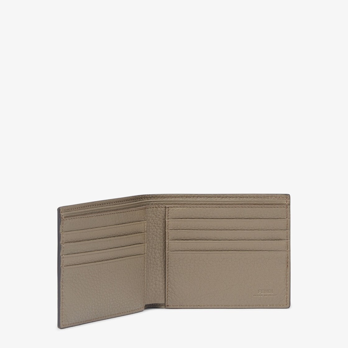 Wallet with eight interior card slots and two compartments for banknotes. Made of burgundy Cuoio Rom - 3
