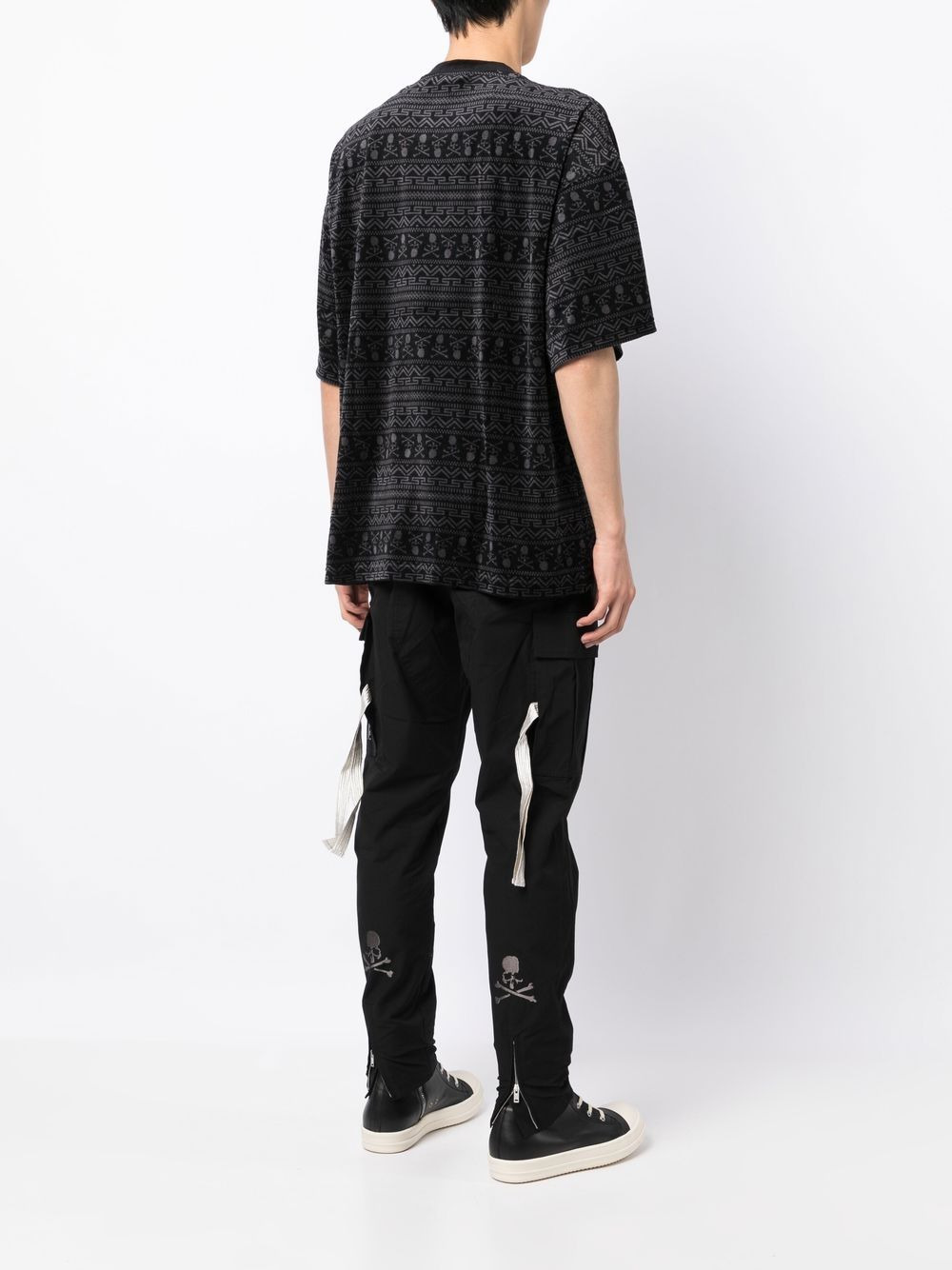 abstract-pattern short-sleeve T-shirt - 4
