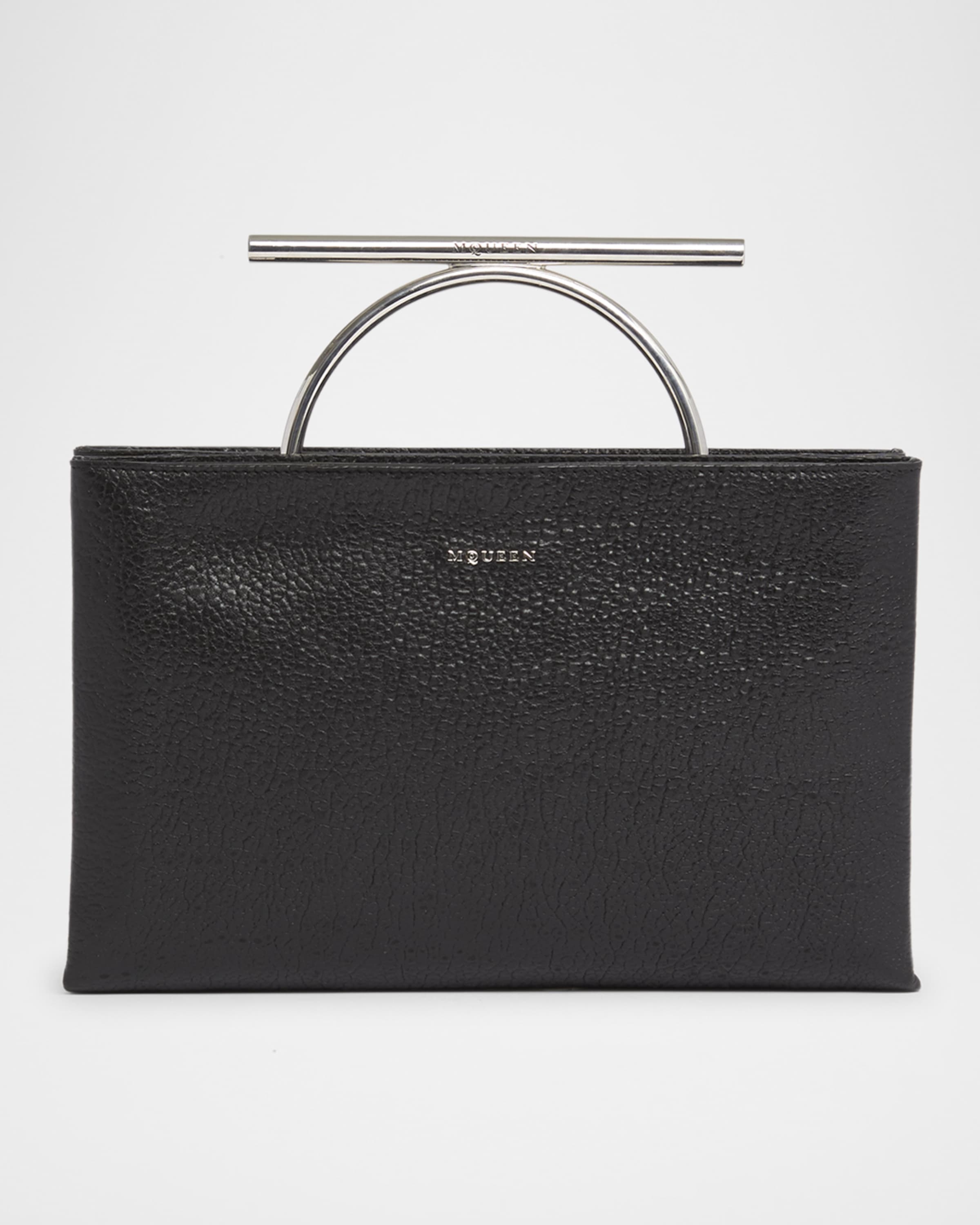 Crossbar Leather Clutch Bag - 1