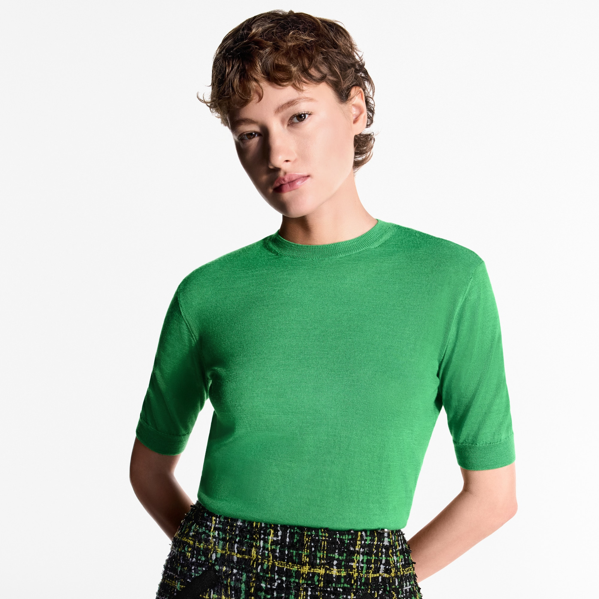 Graphic Tweed Mini Skirt - 2