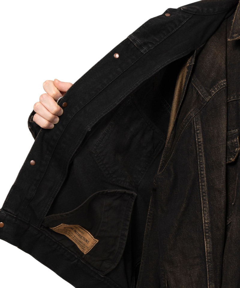 Front Layered Denim Jacket 10
