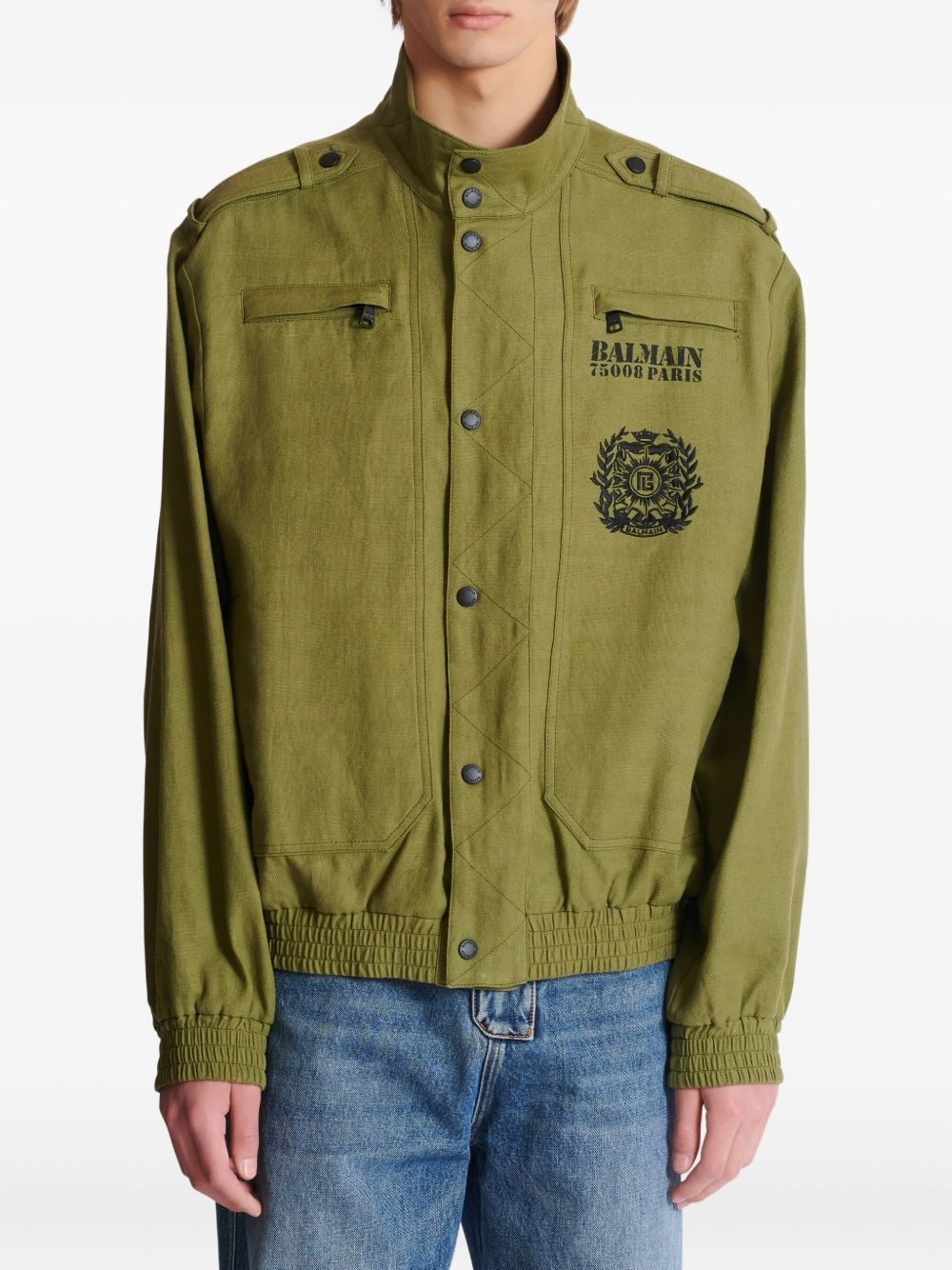 logo-print jacket - 5