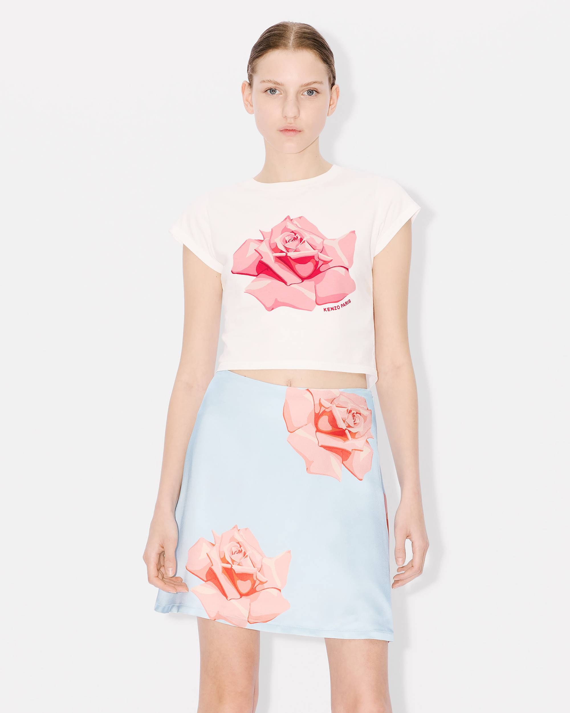 'KENZO Rose' micro fit T-shirt - 3