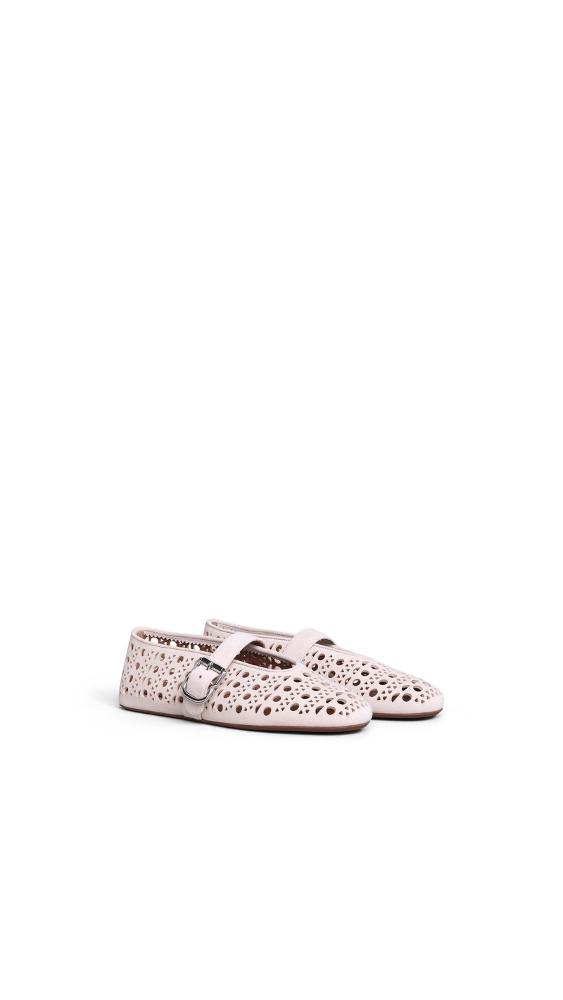 Alaïa BALLET FLATS IN VIENNE SUEDE outlook