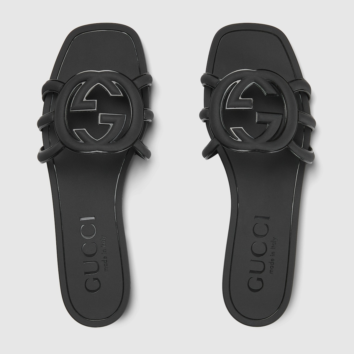 【GUCCI】WOMENS INTERLOCKING G WEB SANDAL◆820904C9D00 Women's Interlocking G Web sandal in Rosso Ancora GG canvas