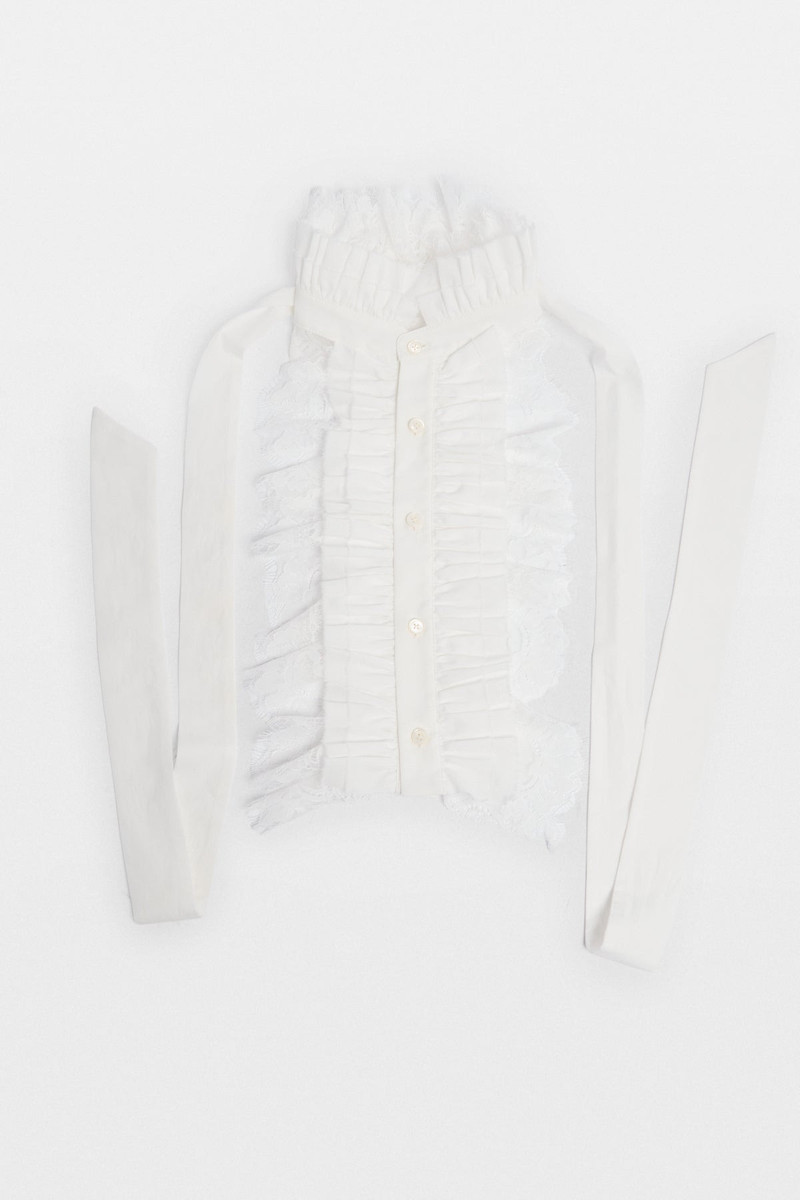 Winston Lace Ruffled Plastron 4