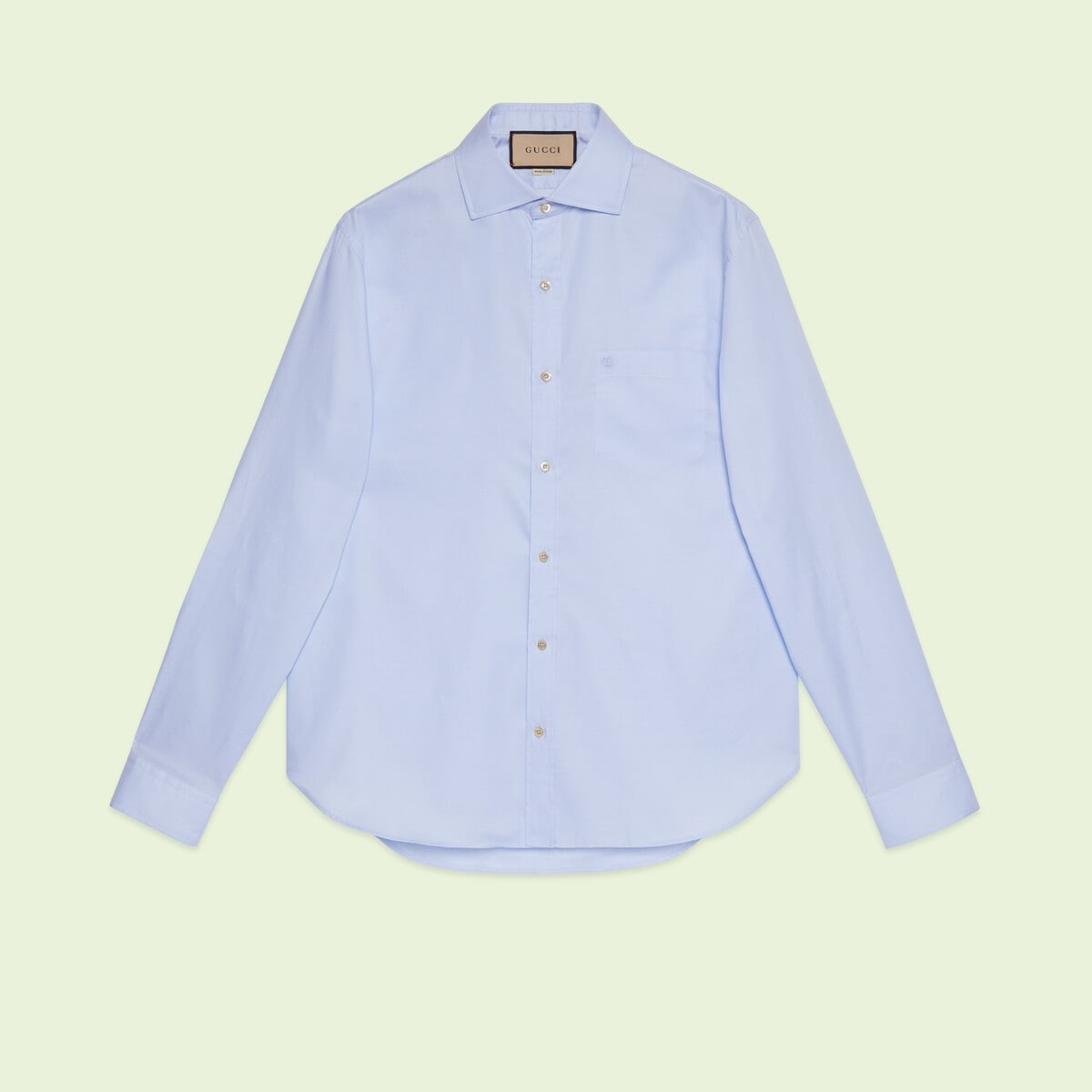 Cotton boxy shirt with Double G - 1