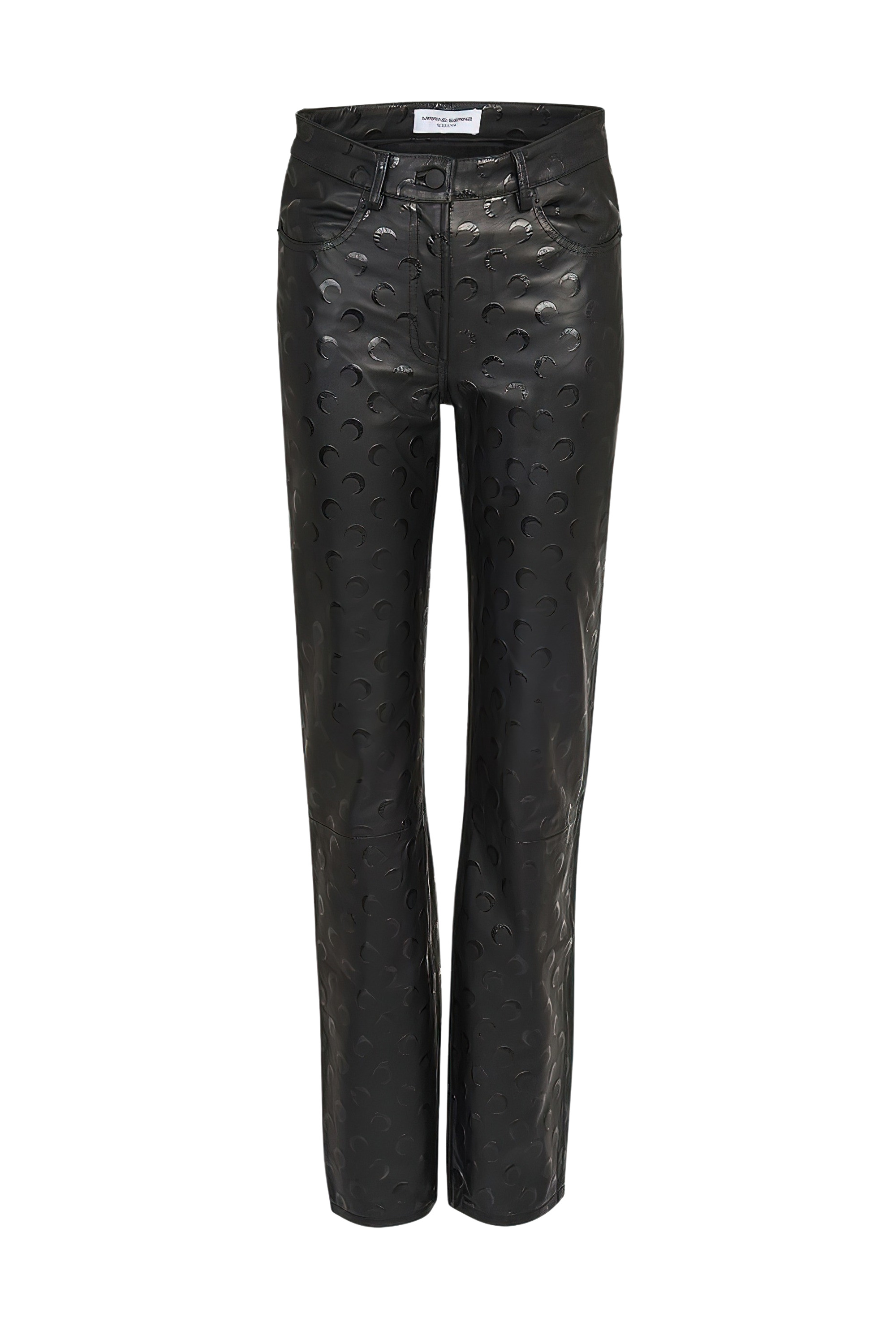 Moon Leather Straight-Fit Trousers - 1