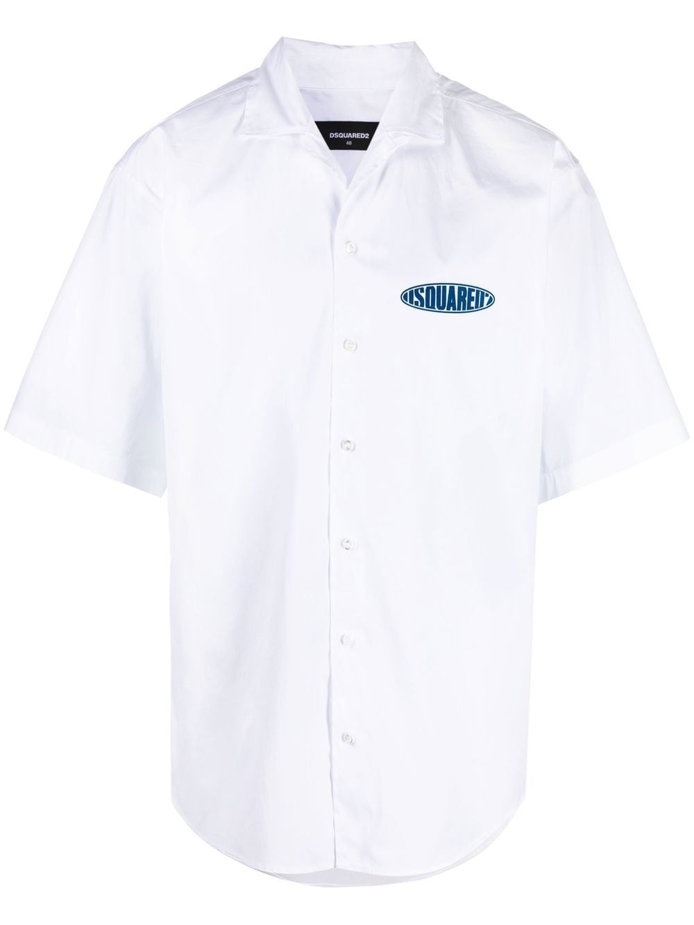 logo print short sleeve shirt - 1