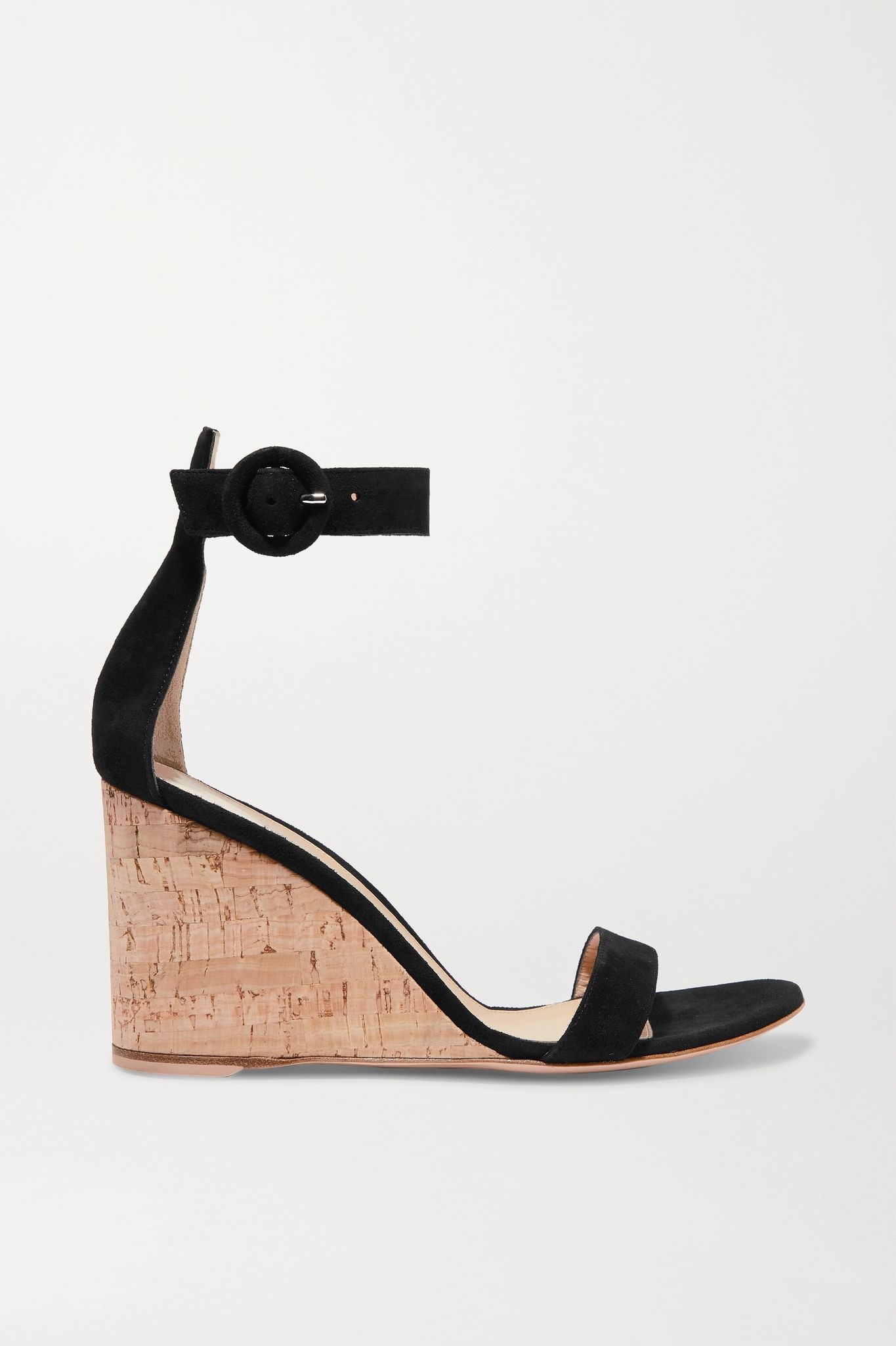 Portofino 85 suede wedge sandals - 1